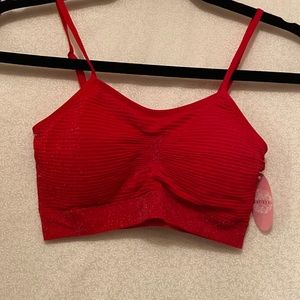 Vibrant pinky red sports bra